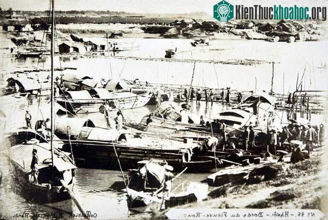 Những con thuyền của dân vạn đò sông Hồng.