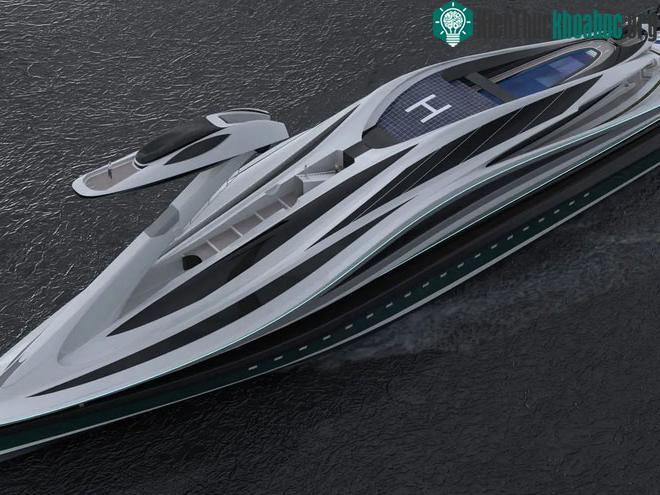 Chiếc tàu concept này còn sử dụng các động cơ điện kép ở hai bên hông