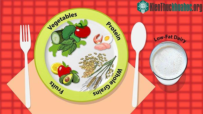 Chế độ ăn DASH khuyến khích giảm natri trong khẩu phần ăn hàng ngày.