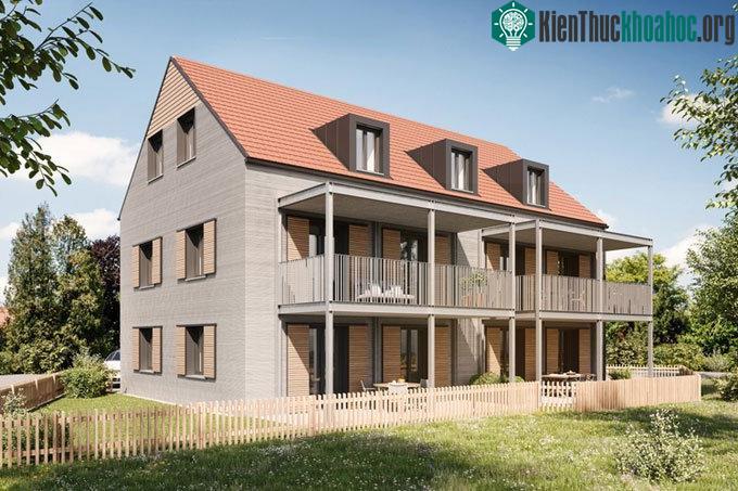 Tòa nhà in 3D rộng 380m2 sau khi hoàn thiện.