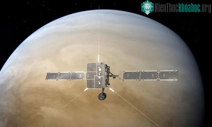 Minh họa tàu Solar Orbiter bay tới sát sao Kim