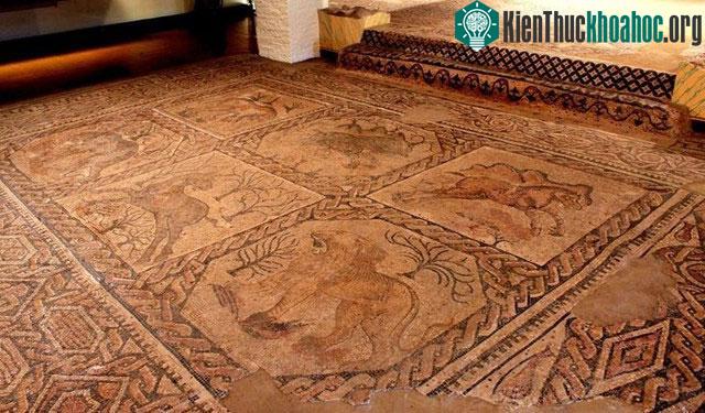 Bức tranh khảm trong biệt thự La Mã cổ.