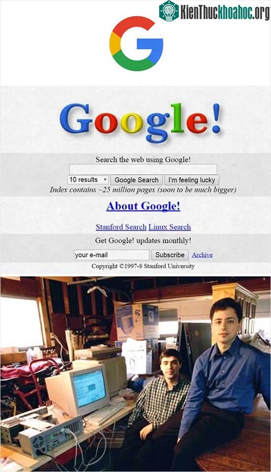 Công cụ tìm kiếm Google &nbsp;(1998)