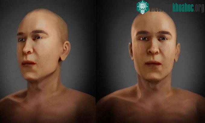 Gương mặt phục dựng của pharaoh Akhenaten.
