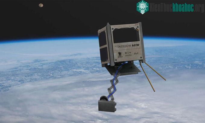 Thiết kế nhỏ gọn của vệ tinh WISA Woodsat.