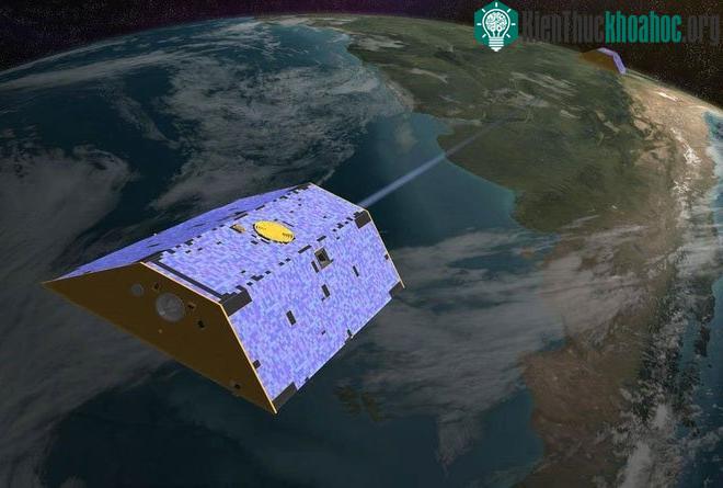 Các vệ tinh GRACE của NASA đo khối lượng từ những tảng băng ở Greenland.