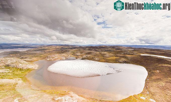 Một vùng lãnh nguyên xanh ở phía đông Greenland.