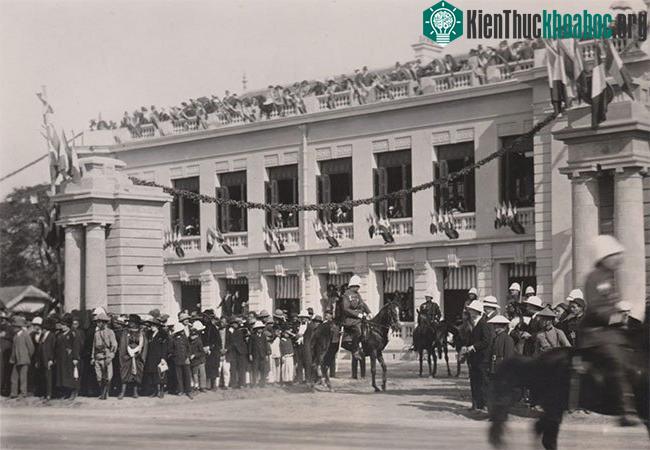 Mặt tiền Sở Thuế quan Đông Dương, nay là một phần của Bảo tàng Lịch sử Quốc gia