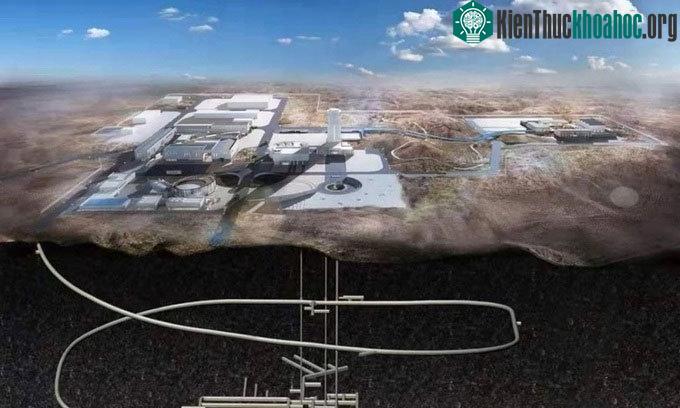 Thiết kế của phòng thí nghiệm bên dưới sa mạc Gobi.