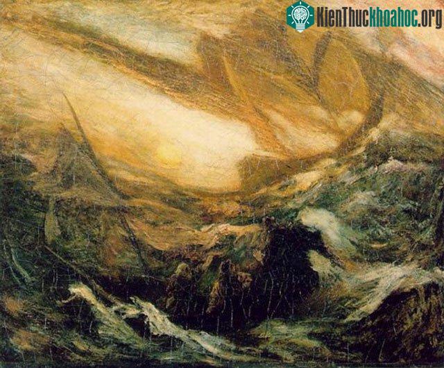 Bức vẽ con tàu ma "Người Hà Lan bay" của Albert Pinkham Ryder.