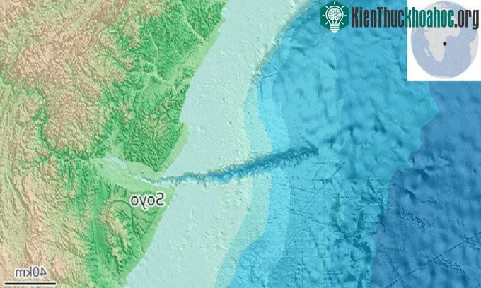 Vụ lở đất xảy ra ở vực sâu nối liền với cửa sông Congo.