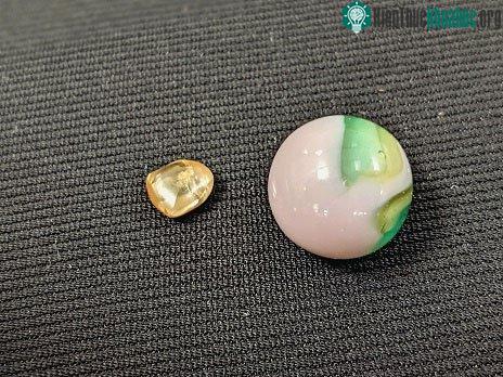 Văn phòng công viên xác nhận rằng Liden đã tìm thấy một viên kim cương hình tam giác