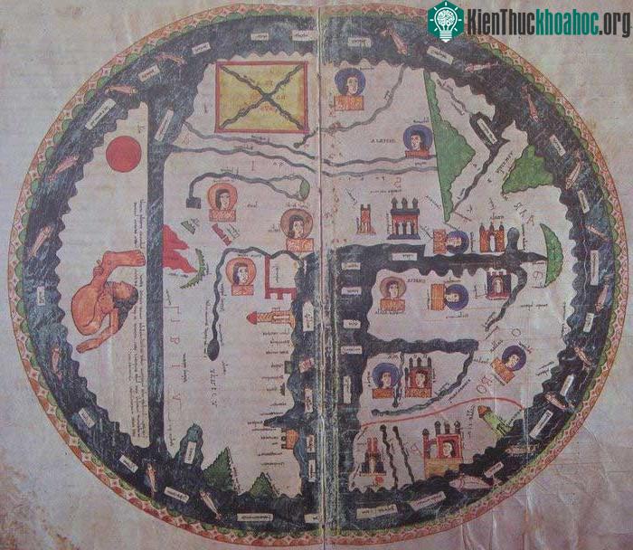 Osma Burgo de Beatus, bản đồ của Beatus xứ Liebana