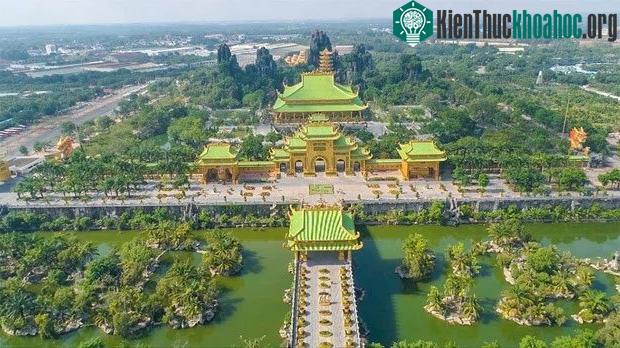 Một góc KDL Đại Nam khi nhìn từ trên cao.