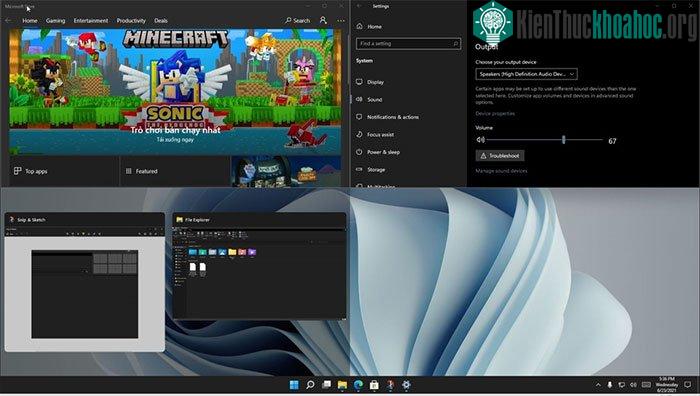 Windows Snap đã được cải tiến để đa nhiệm dễ dàng hơn