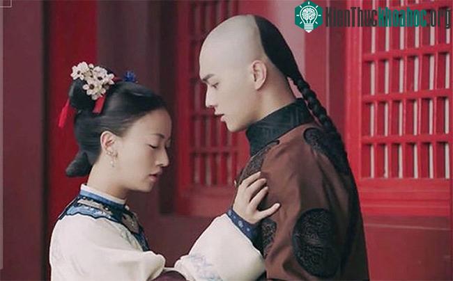 Hình ảnh bím tóc thời nhà Thanh trên phim Diên Hi công lược.