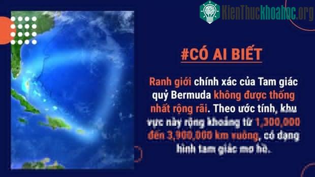 Tam giác Bermuda không xuất hiện trên bất kỳ bản đồ thế giới nào và Ủy ban Tên địa lý Hoa Kỳ không công nhận Tam giác Bermuda là một khu vực chính thức của Đại Tây Dương