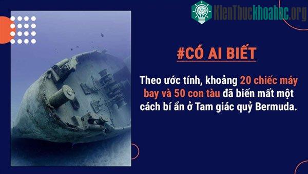 Hiện số lượng chính xác tàu và máy bay đã biến mất ở Tam giác quỷ Bermuda vẫn chưa được xác định rõ