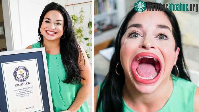 Samantha Ramsdell lập kỷ lục thế giới trở thành người phụ nữ có chiếc miệng rộng nhất