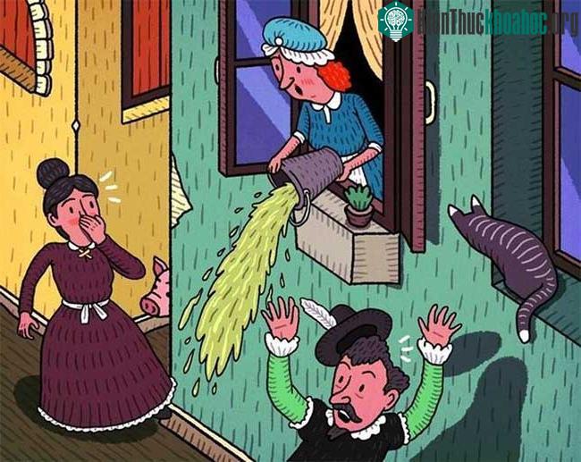 Chát thải vẫn được đổ ra đường cho đến khi hệ thống thoát nước thải ra đời vào thế kỷ 19.