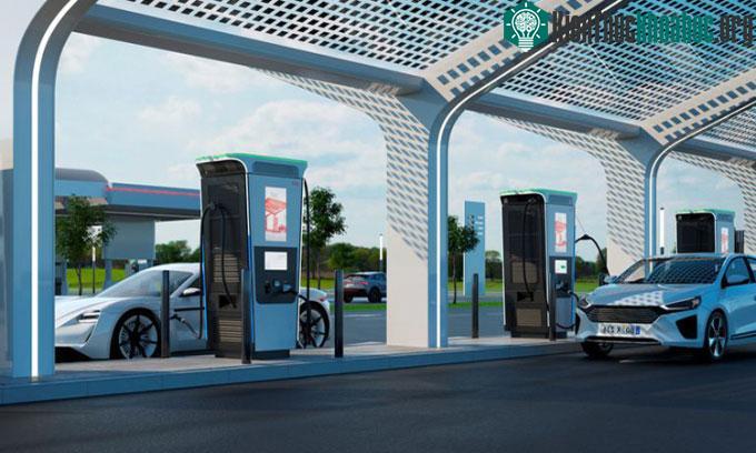 Trạm sạc xe điện Terra 360 của ABB.