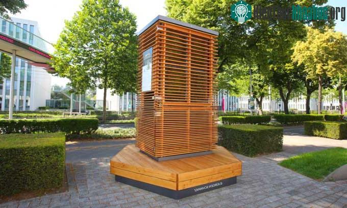 Bộ lọc CityTree giúp làm sạch và giảm nhiệt độ không khí.