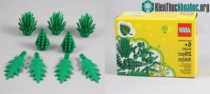 Bộ chi tiết cây cối được làm từ nhựa tổng hợp từ bã mía.