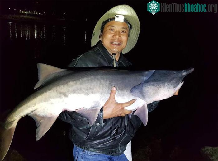 Ông Thắng trong một lần đi câu.