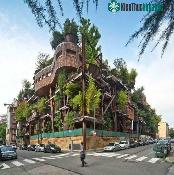 Tòa nhà dân cư ở Turin, trong đó có 150 cây xanh.