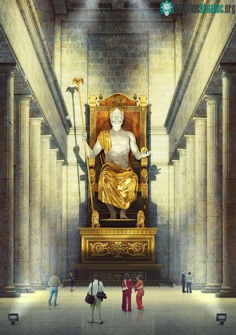 Tượng thần Zeus trên đỉnh Olympia