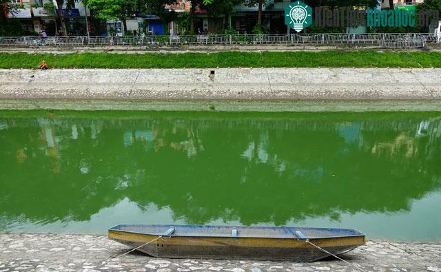 Sở dĩ năm nay nước sông có màu xanh là do mấy nay thời tiết mưa kéo dài
