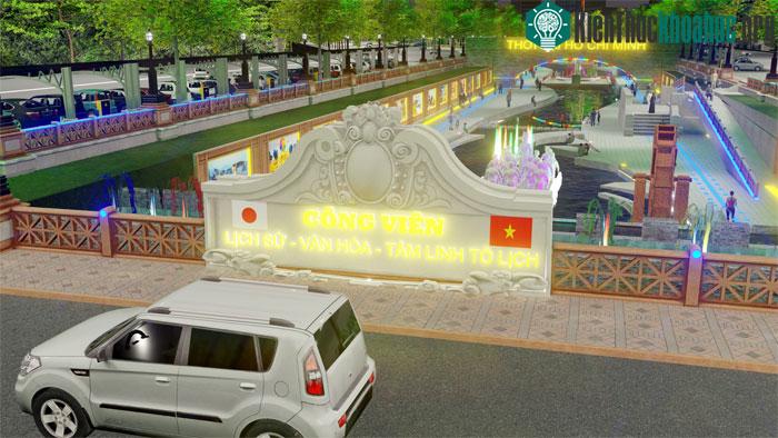 Hình ảnh mô phỏng “Công viên Lịch sử - Văn hoá - Tâm linh" sông Tô Lịch ảnh 5