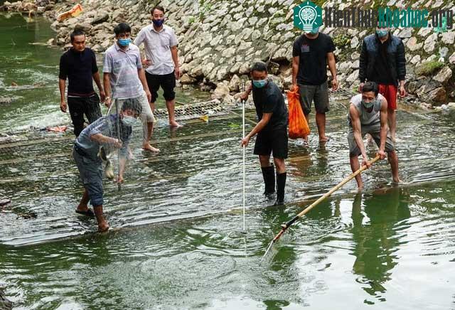 Chỉ trong buổi sáng, có người bắt được cả tạ cá.