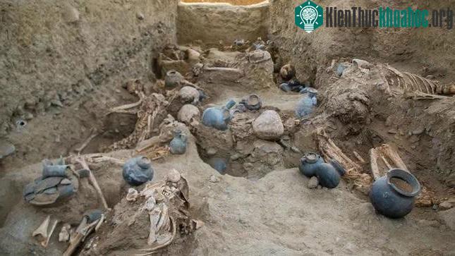 Khu mộ tập thể gồm nhiều phụ nữ dệt vải ở thế kỷ 15 tại Peru.