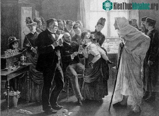 Tiêm phòng dại tại phòng khám Pasteur ở Paris