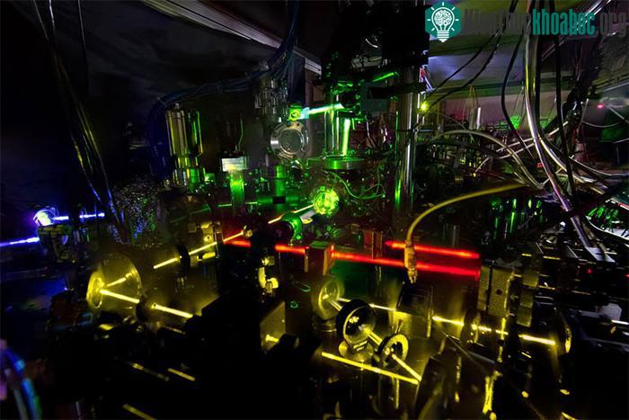 Đồng hồ nguyên tử ytterbium của NIST.
