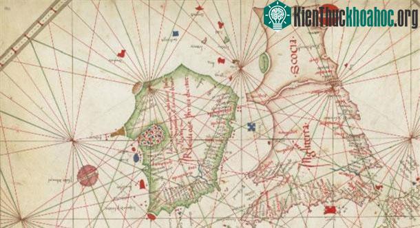 Hải đồ năm 1473 thể hiện đảo ở hình dạng tròn.