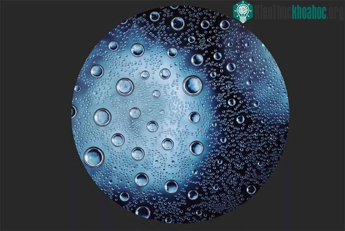 Hạt nước siêu nhỏ bắt đầu đóng băng.