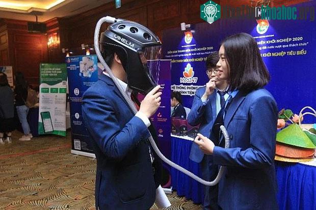 3 học sinh Việt Nam sáng chế mũ cách ly di động cực xịn, nhận luôn giải thưởng danh giá thế giới ảnh 1