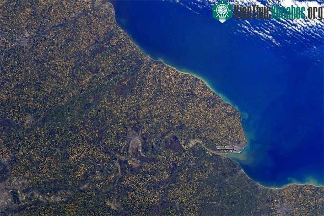 Ảnh chụp vùng Normandy (Pháp), quê hương của Pesquet khi anh mới bước lên ISS