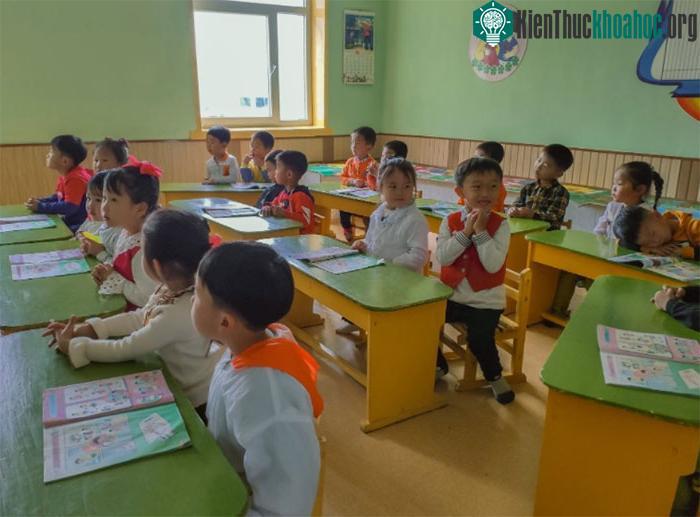 Trường Mẫu giáo Nhà máy Công trình Thép Chongjin ở Chongjin.