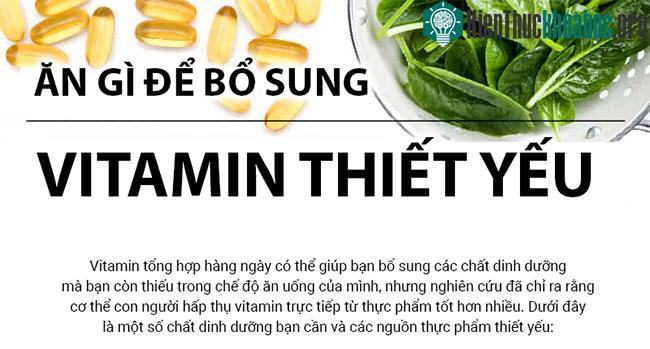 Ăn gì để bổ sung các Vitamin thiết yếu? ảnh 0
