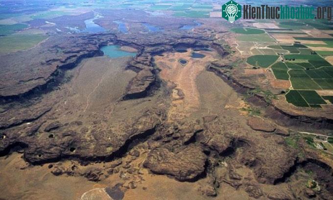 Vùng Channeled Scablands ở phía đông bang Washington.
