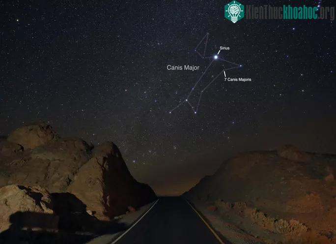 Cách xác định chòm sao 7 Canis Majoris