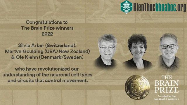 Chủ nhân của giải thưởng Brain Prize 2022.