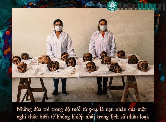 Hộp sọ của những đứa trẻ bị hiến tế
