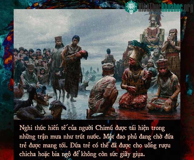 Nghi thức hiến tế của người Chimú.