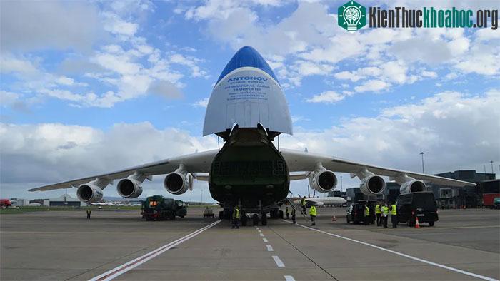 Antonov AN-225 Mriya được biết đến như một máy bay chở hàng siêu hạng