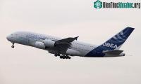 Ảnh Máy bay khổng lồ Airbus A380 bay bằng dầu ăn và mỡ thải
