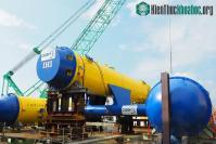 Ảnh Nhật làm thử nghiệm thành công turbine phát điện khổng lồ dưới đáy biển